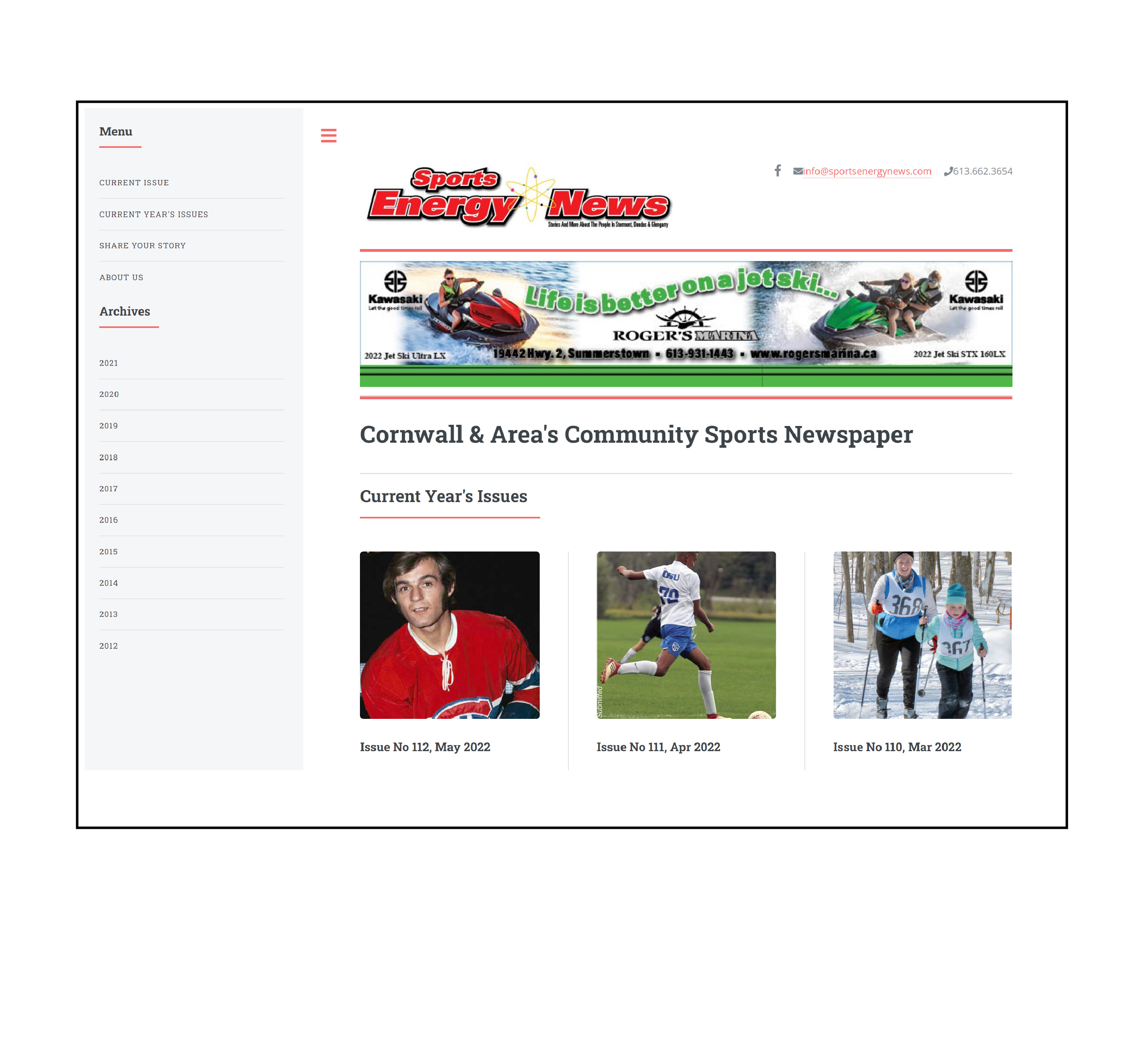 Sports Energy News, Cornwall, Ontario