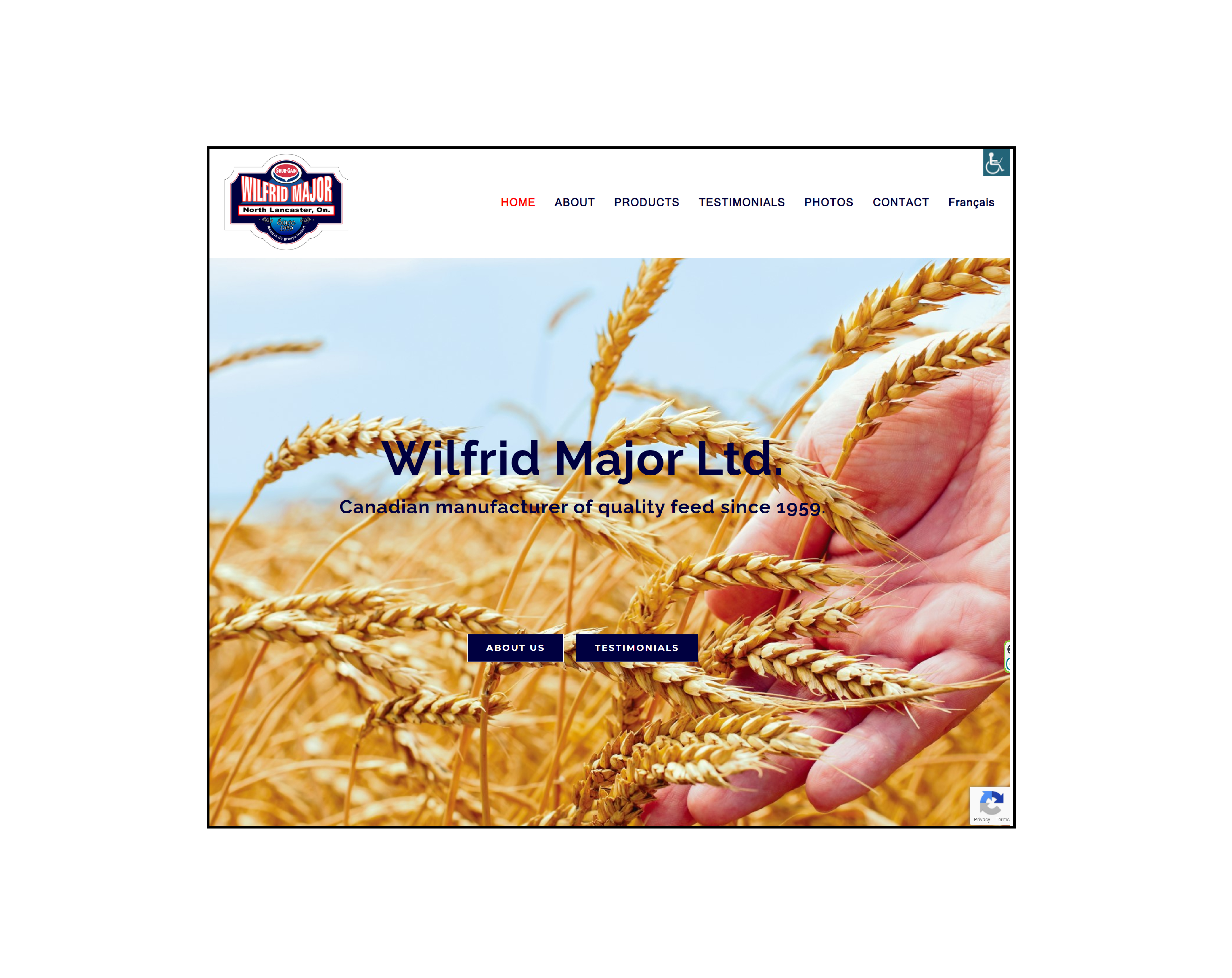 Wilfrid Major Ltd, Manufacturer of Livestock & Poultry Feed, Lancaster, Ontario